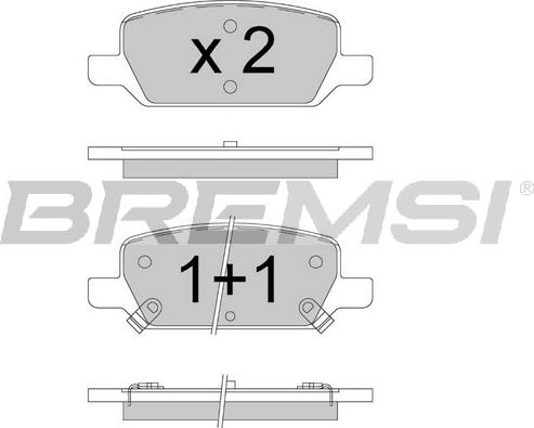 Bremsi BP3913 - Bremžu uzliku kompl., Disku bremzes ps1.lv