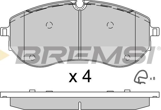 Bremsi BP3926 - Bremžu uzliku kompl., Disku bremzes ps1.lv