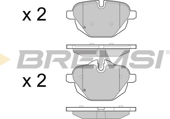 Bremsi BP3449 - Bremžu uzliku kompl., Disku bremzes ps1.lv