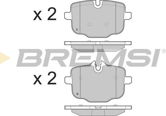 Bremsi BP3450 - Bremžu uzliku kompl., Disku bremzes ps1.lv