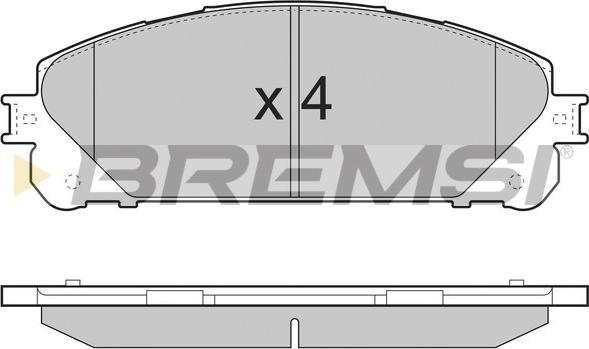 Bremsi BP3481 - Bremžu uzliku kompl., Disku bremzes ps1.lv