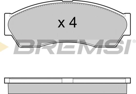 Bremsi BP3434 - Bremžu uzliku kompl., Disku bremzes ps1.lv