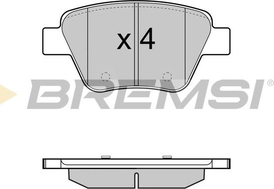 BOSCH 986494643 - Bremžu uzliku kompl., Disku bremzes ps1.lv