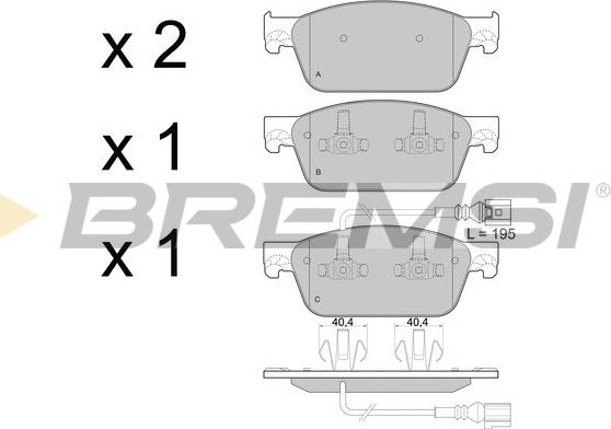 Bremsi BP3478 - Bremžu uzliku kompl., Disku bremzes ps1.lv