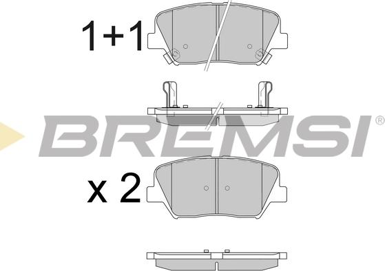 Bremsi BP3596 - Bremžu uzliku kompl., Disku bremzes ps1.lv