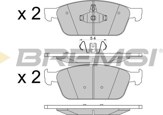 Bremsi BP3546 - Bremžu uzliku kompl., Disku bremzes ps1.lv