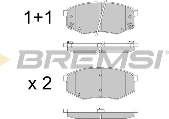 Bremsi BP3547 - Bremžu uzliku kompl., Disku bremzes ps1.lv