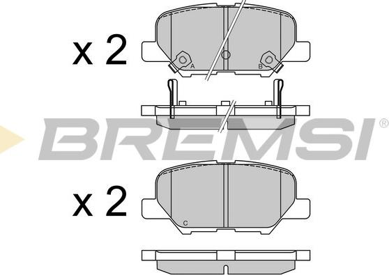 Bremsi BP3555 - Bremžu uzliku kompl., Disku bremzes ps1.lv