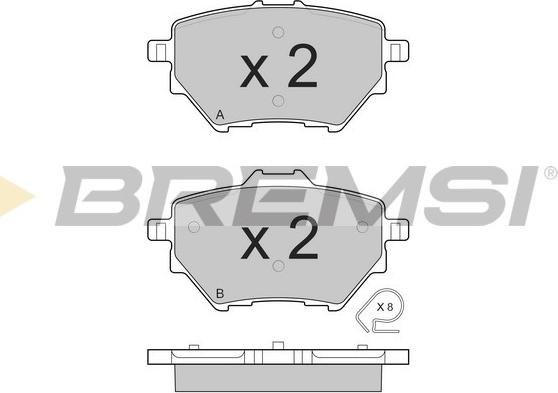 Bremsi BP3561 - Bremžu uzliku kompl., Disku bremzes ps1.lv