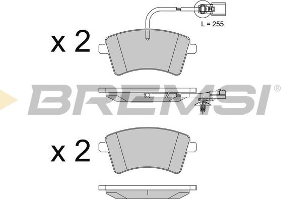 Bremsi BP3562 - Bremžu uzliku kompl., Disku bremzes ps1.lv