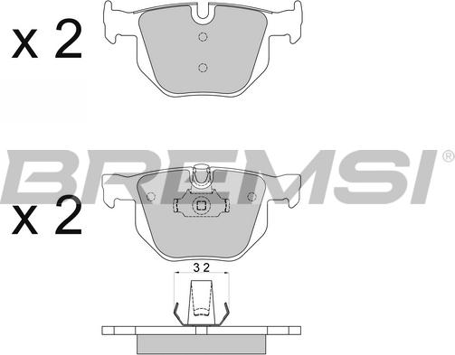 Bremsi BP3509 - Bremžu uzliku kompl., Disku bremzes ps1.lv