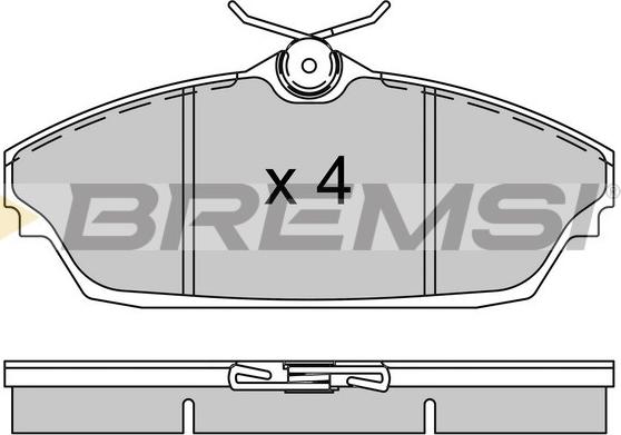 Bremsi BP3505 - Bremžu uzliku kompl., Disku bremzes ps1.lv