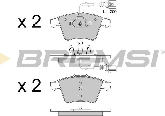 Bremsi BP3508 - Bremžu uzliku kompl., Disku bremzes ps1.lv