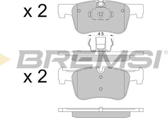 Bremsi BP3503 - Bremžu uzliku kompl., Disku bremzes ps1.lv