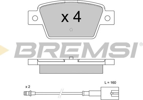 Bremsi BP3511 - Bremžu uzliku kompl., Disku bremzes ps1.lv