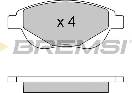 Brembo P61137N - Bremžu uzliku kompl., Disku bremzes ps1.lv