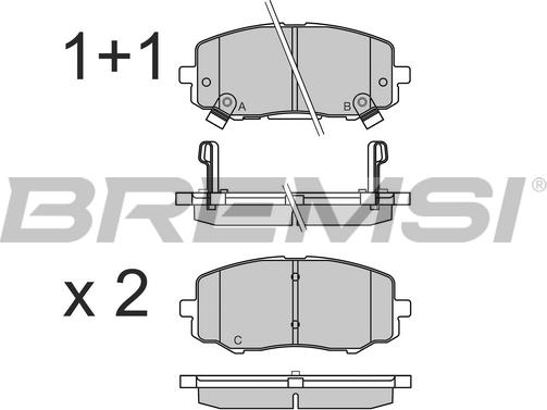 Bremsi BP3583 - Bremžu uzliku kompl., Disku bremzes ps1.lv