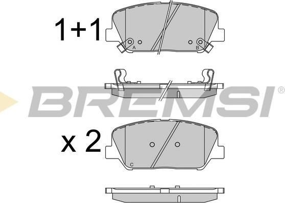 Bremsi BP3531 - Bremžu uzliku kompl., Disku bremzes ps1.lv