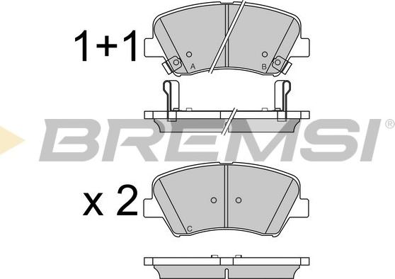 Bremsi BP3529 - Bremžu uzliku kompl., Disku bremzes ps1.lv