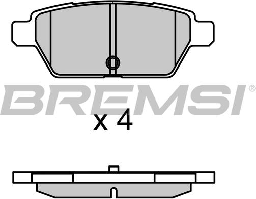 Bremsi BP3683 - Bremžu uzliku kompl., Disku bremzes ps1.lv