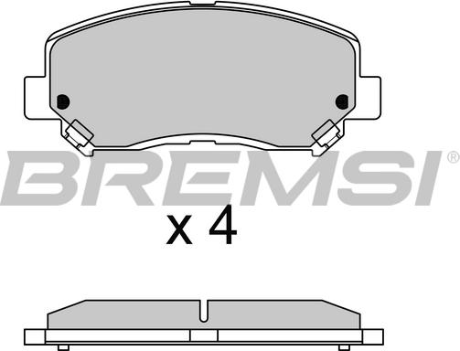 Chrysler 00K68225170AB - Bremžu uzliku kompl., Disku bremzes ps1.lv