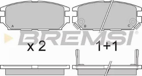 Bremsi BP3046 - Bremžu uzliku kompl., Disku bremzes ps1.lv