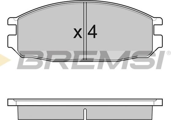 Bremsi BP3069 - Bremžu uzliku kompl., Disku bremzes ps1.lv