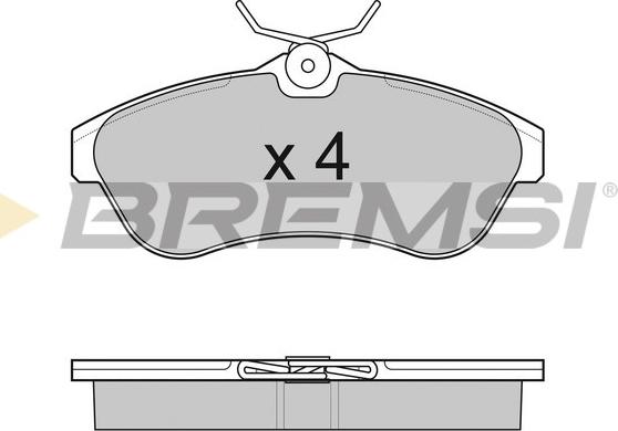 Bremsi BP3009 - Bremžu uzliku kompl., Disku bremzes ps1.lv