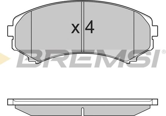 Bremsi BP3001 - Bremžu uzliku kompl., Disku bremzes ps1.lv