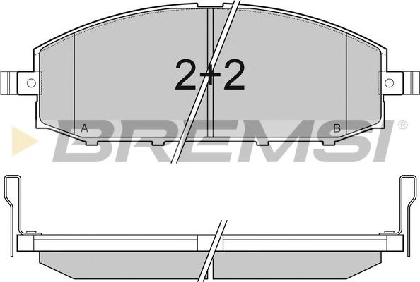 Bremsi BP3007 - Bremžu uzliku kompl., Disku bremzes ps1.lv