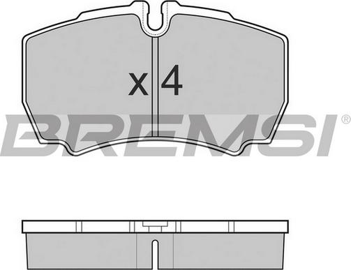 Bremsi BP3025TR - Bremžu uzliku kompl., Disku bremzes ps1.lv