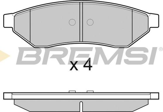 Bremsi BP3162 - Bremžu uzliku kompl., Disku bremzes ps1.lv