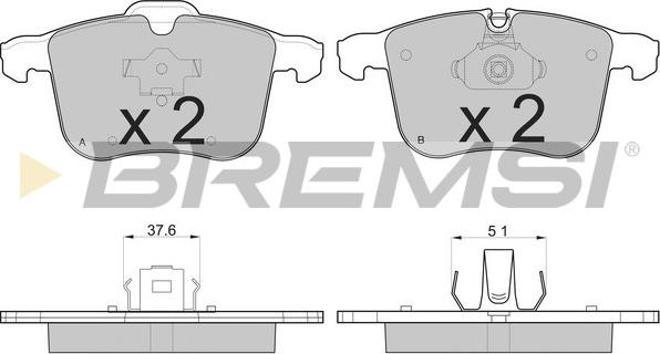 Bremsi BP3109 - Bremžu uzliku kompl., Disku bremzes ps1.lv