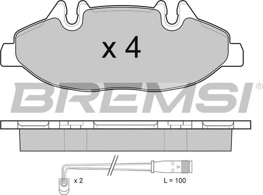 Bremsi BP3100 - Bremžu uzliku kompl., Disku bremzes ps1.lv