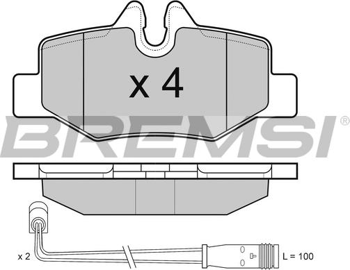 Bremsi BP3101 - Bremžu uzliku kompl., Disku bremzes ps1.lv