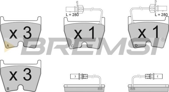 Bremsi BP3114 - Bremžu uzliku kompl., Disku bremzes ps1.lv