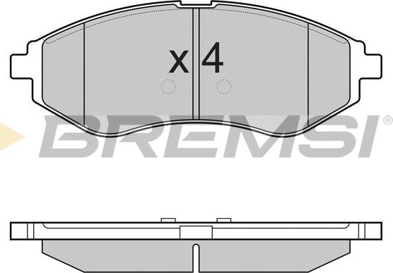 Bremsi BP3111 - Bremžu uzliku kompl., Disku bremzes ps1.lv