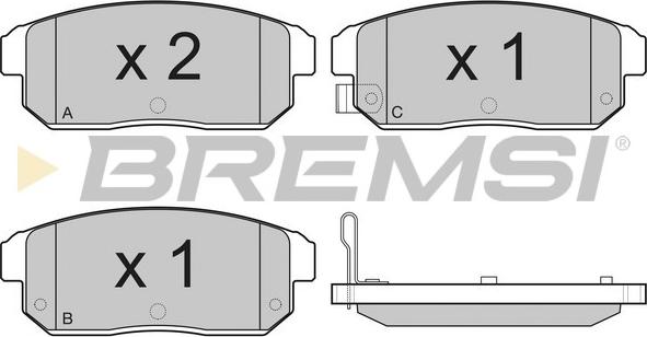 Bremsi BP3184 - Bremžu uzliku kompl., Disku bremzes ps1.lv