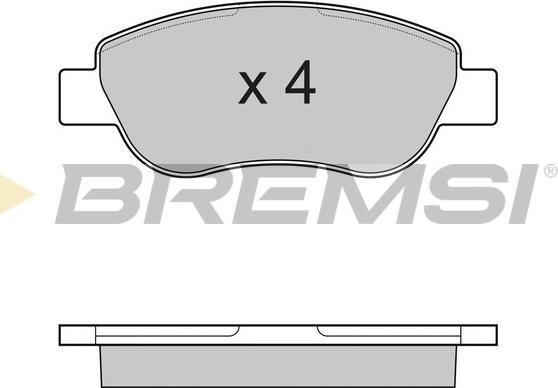 Bremsi BP3186 - Bremžu uzliku kompl., Disku bremzes ps1.lv