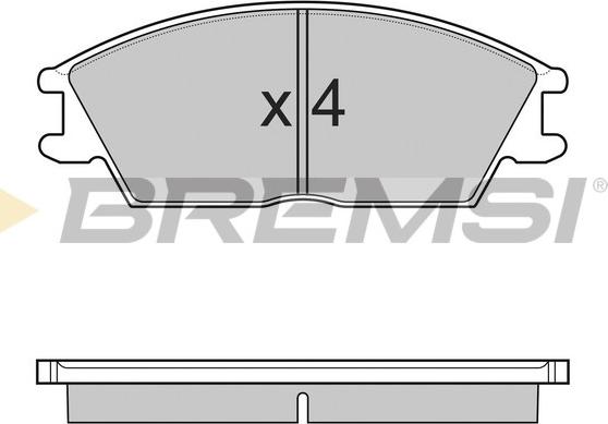 Bremsi BP3124 - Bremžu uzliku kompl., Disku bremzes ps1.lv