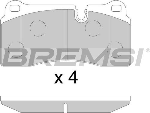 Bremsi BP3895 - Bremžu uzliku kompl., Disku bremzes ps1.lv