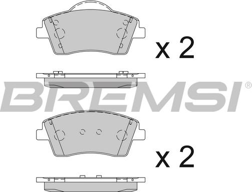 Bremsi BP3845 - Bremžu uzliku kompl., Disku bremzes ps1.lv