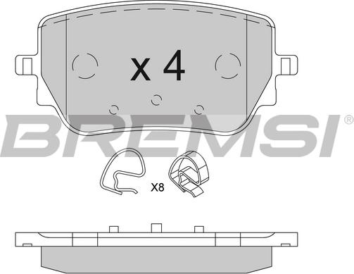 Bremsi BP3850 - Bremžu uzliku kompl., Disku bremzes ps1.lv