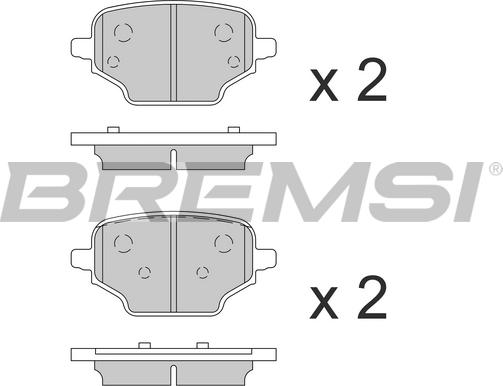 Bremsi BP3863 - Bremžu uzliku kompl., Disku bremzes ps1.lv