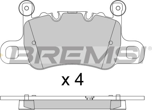 Bremsi BP3804 - Bremžu uzliku kompl., Disku bremzes ps1.lv