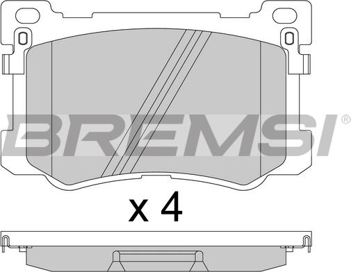 Bremsi BP3813 - Bremžu uzliku kompl., Disku bremzes ps1.lv