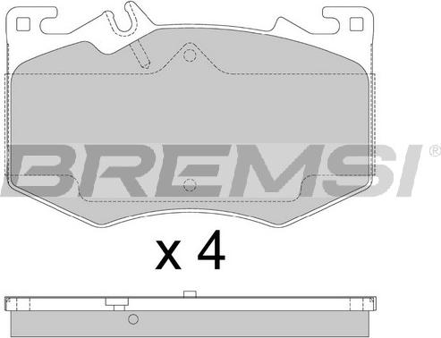 Bremsi BP3887 - Bremžu uzliku kompl., Disku bremzes ps1.lv