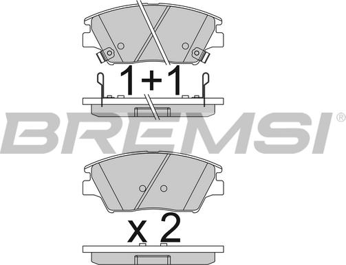 Bremsi BP3837 - Bremžu uzliku kompl., Disku bremzes ps1.lv