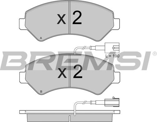 Bremsi BP3871 - Bremžu uzliku kompl., Disku bremzes ps1.lv