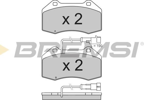 Bremsi BP3354 - Bremžu uzliku kompl., Disku bremzes ps1.lv